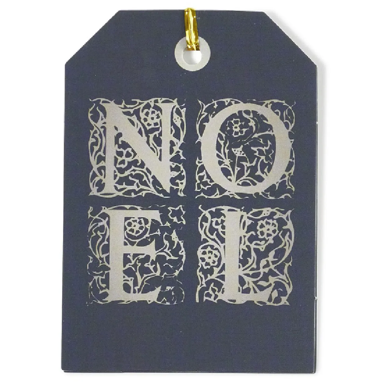 Étiquette pour paquet cadeau Noël Doré Argenté x6