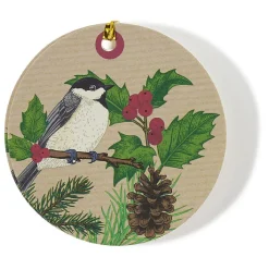 Étiquette pour Paquet cadeau enfant motifs Boule de Noël x6