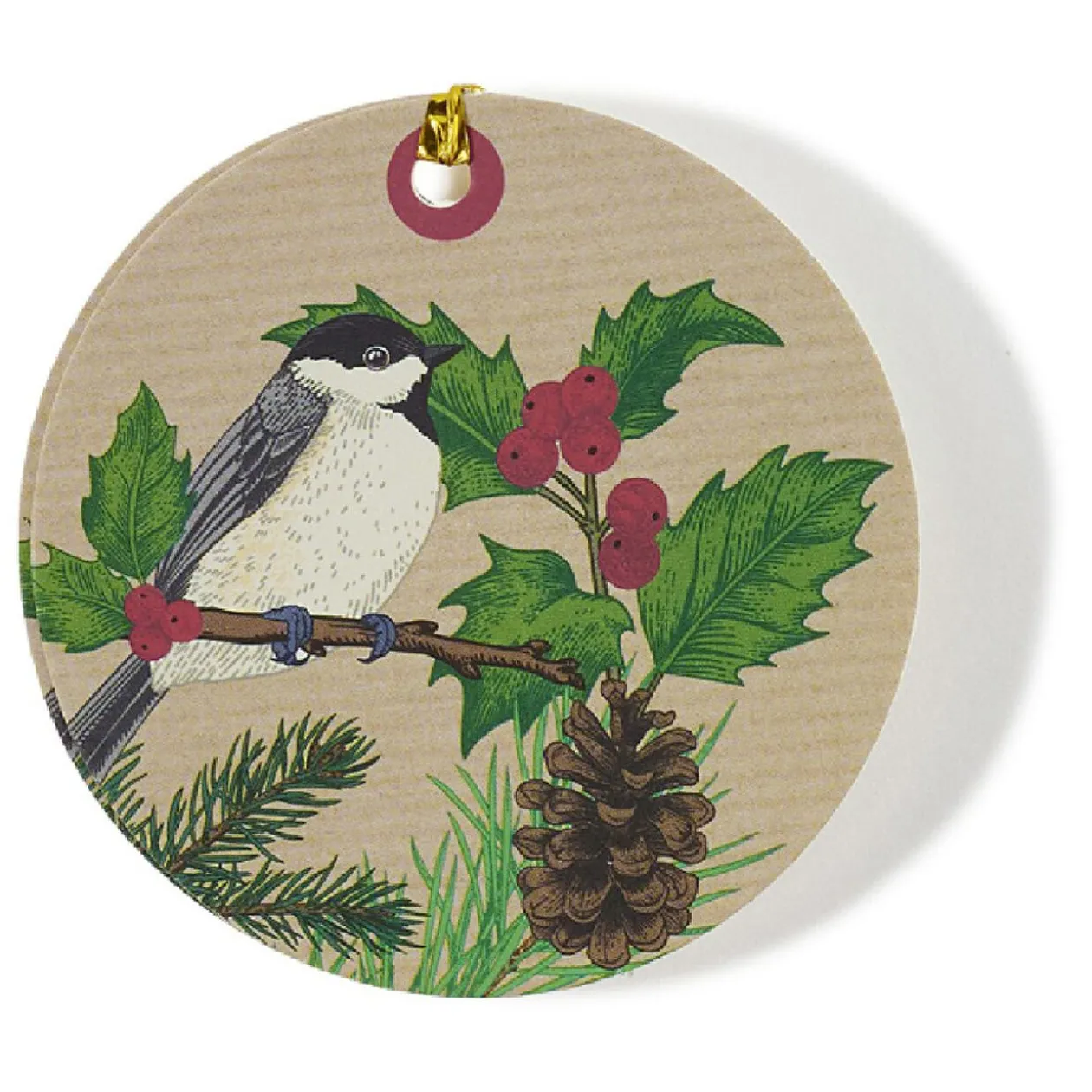 Étiquette pour Paquet cadeau enfant motifs Boule de Noël x6