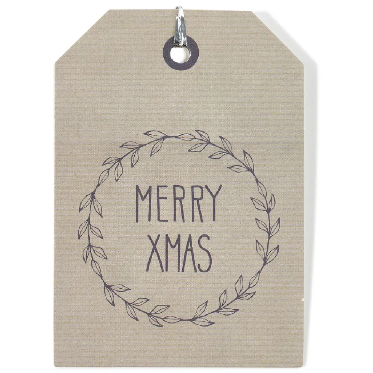 Étiquette pour paquet cadeau Noël Vert Naturel x6