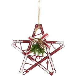 Étoile de Noël à suspendre décoration vintage