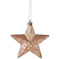 Étoile de Noël à suspendre paillettes