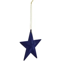 Étoile de Noël en velours