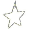 Étoile lumineuse 20 microLED blanc chaud 2 modes