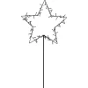 Étoile lumineuse de Noël à planter 60 LED Blanc chaud