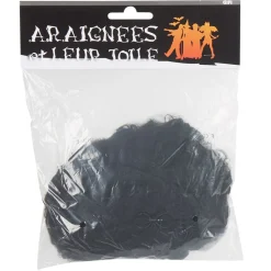 Toile noire avec 4 araignées