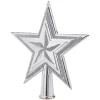 Étoile tête de sapin en plastique Gris argenté