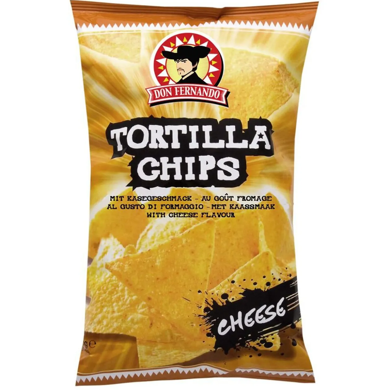 Tortillas chips au maïs goût fromage 200g