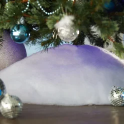 Tour de sapin blanc neige