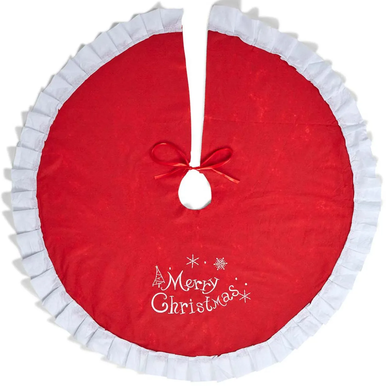 Tour de sapin de Noël en feutre Merry Christmas