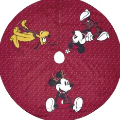 Tour de Sapin Disney Mickey Minnie Pluto rouge Ø121cm