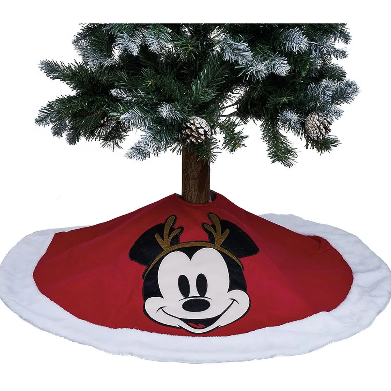 Tour de sapin Mickey Disney rouge et blanc Ø100cm