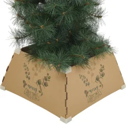 Tour de sapin motif végétal