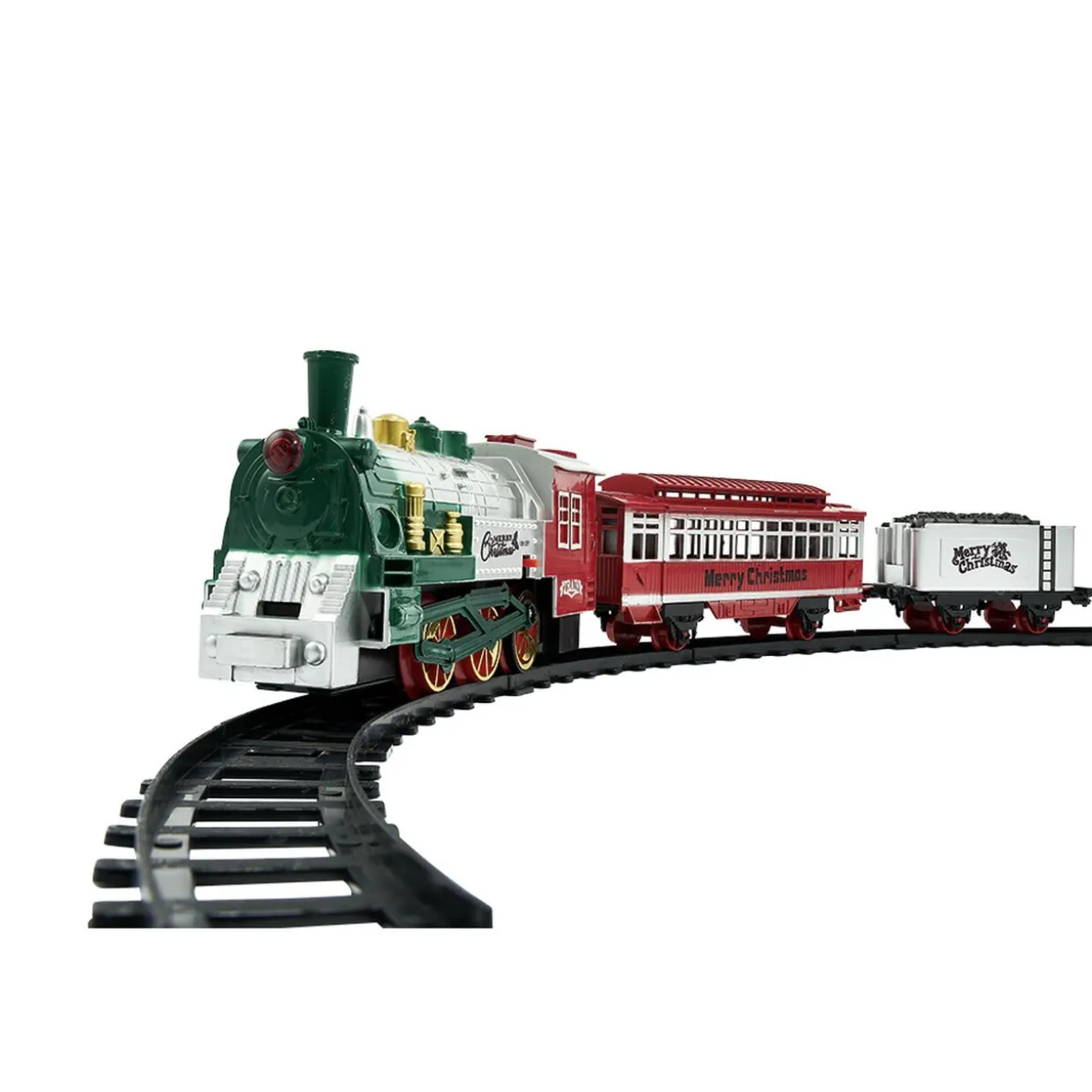 Train de Noël lumineux et musical sur rails Harvestown