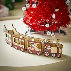 Train Disney Mickey en bois L38cm