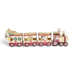 Train Disney Mickey en bois L38cm