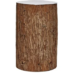 Tronc arbre mousse a poser marron