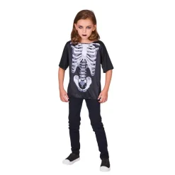 T-shirt squelette 7/10 ans