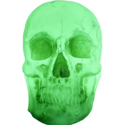 Tête de mort Halloween crâne lumineux 31x52xH42cm