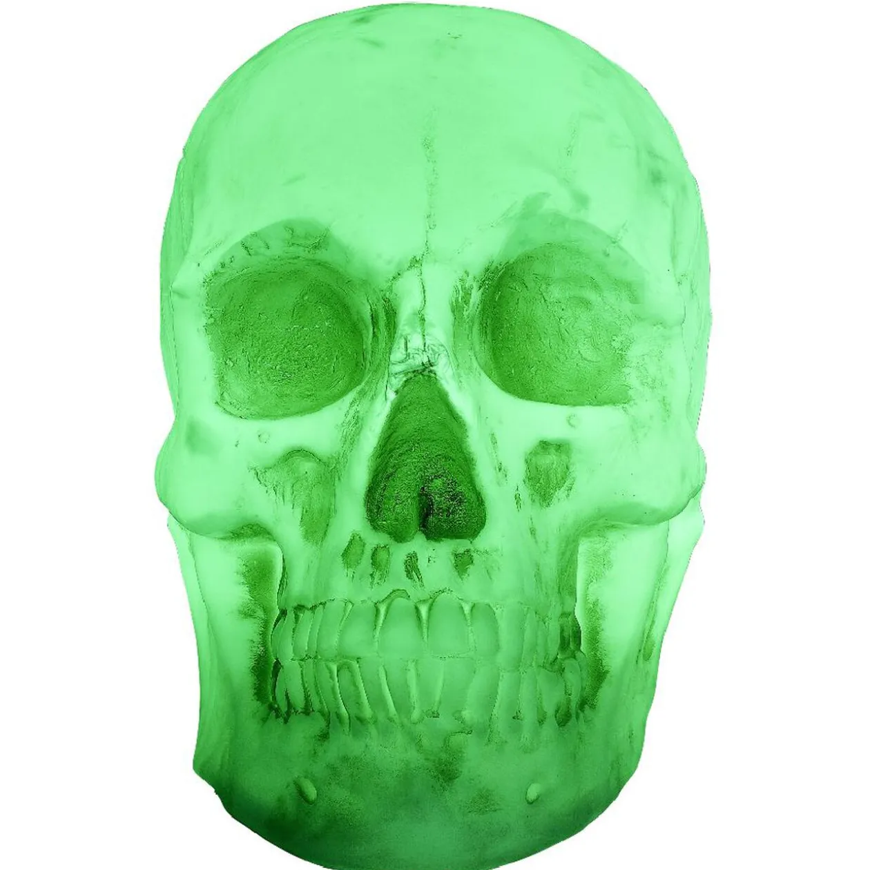Tête de mort Halloween crâne lumineux 31x52xH42cm
