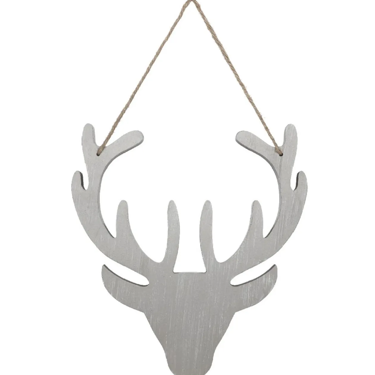Tête de renne grise à suspendre