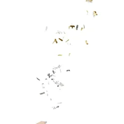 Tube à confettis noir doré