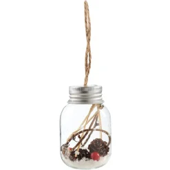 Tube de Noël en verre à suspendre