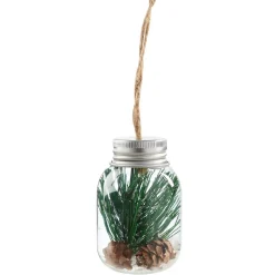 Tube de Noël en verre à suspendre