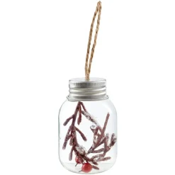 Tube de Noël en verre à suspendre