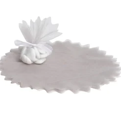 Tulle dragées argentée x20