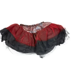 Tutu noir et rouge Halloween femme