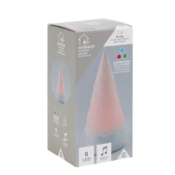 Veilleuse musicale led multicolore forme sapin de Noël