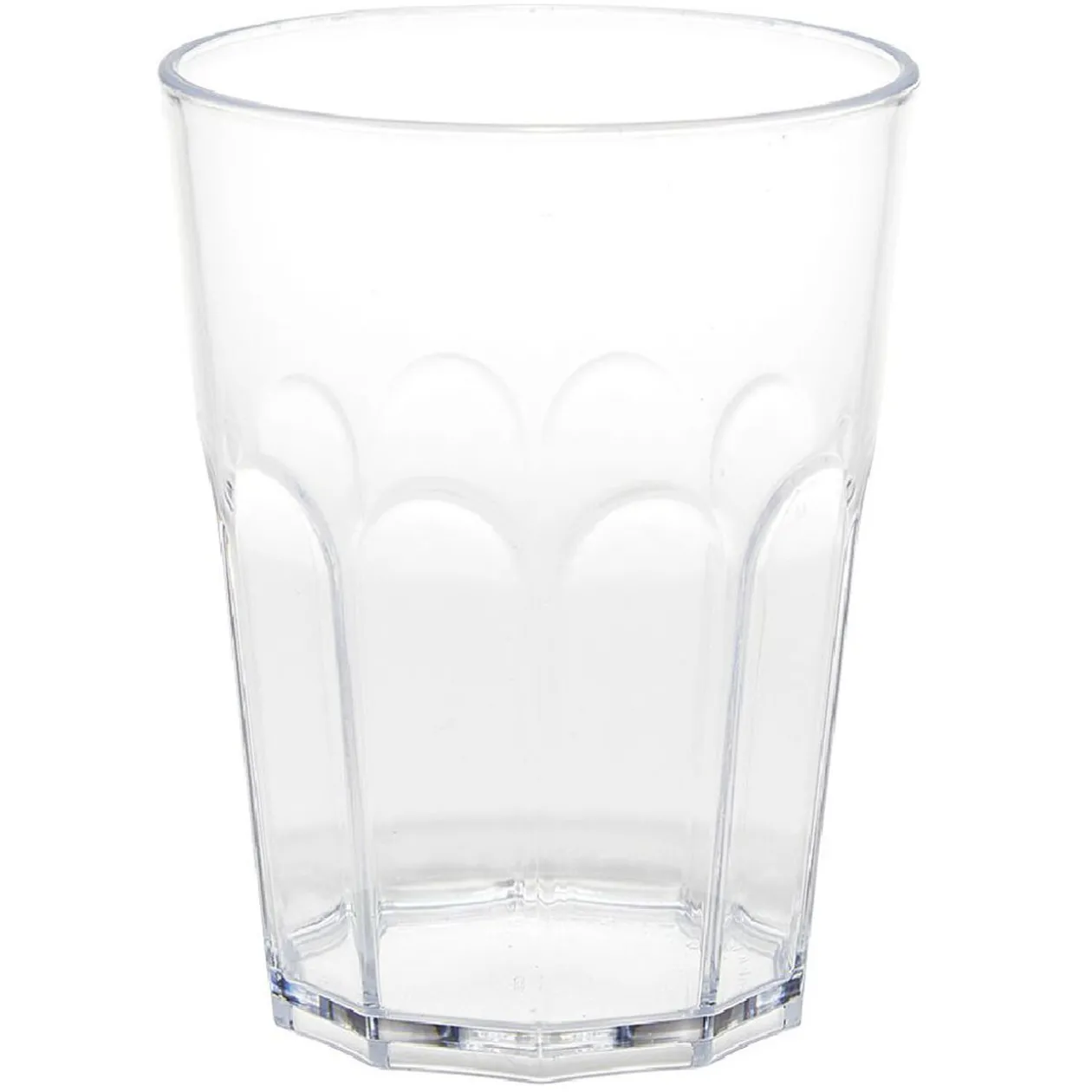 Verre plastique design facette transparent 40 cl