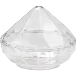 Verrine transparente forme diamant x12