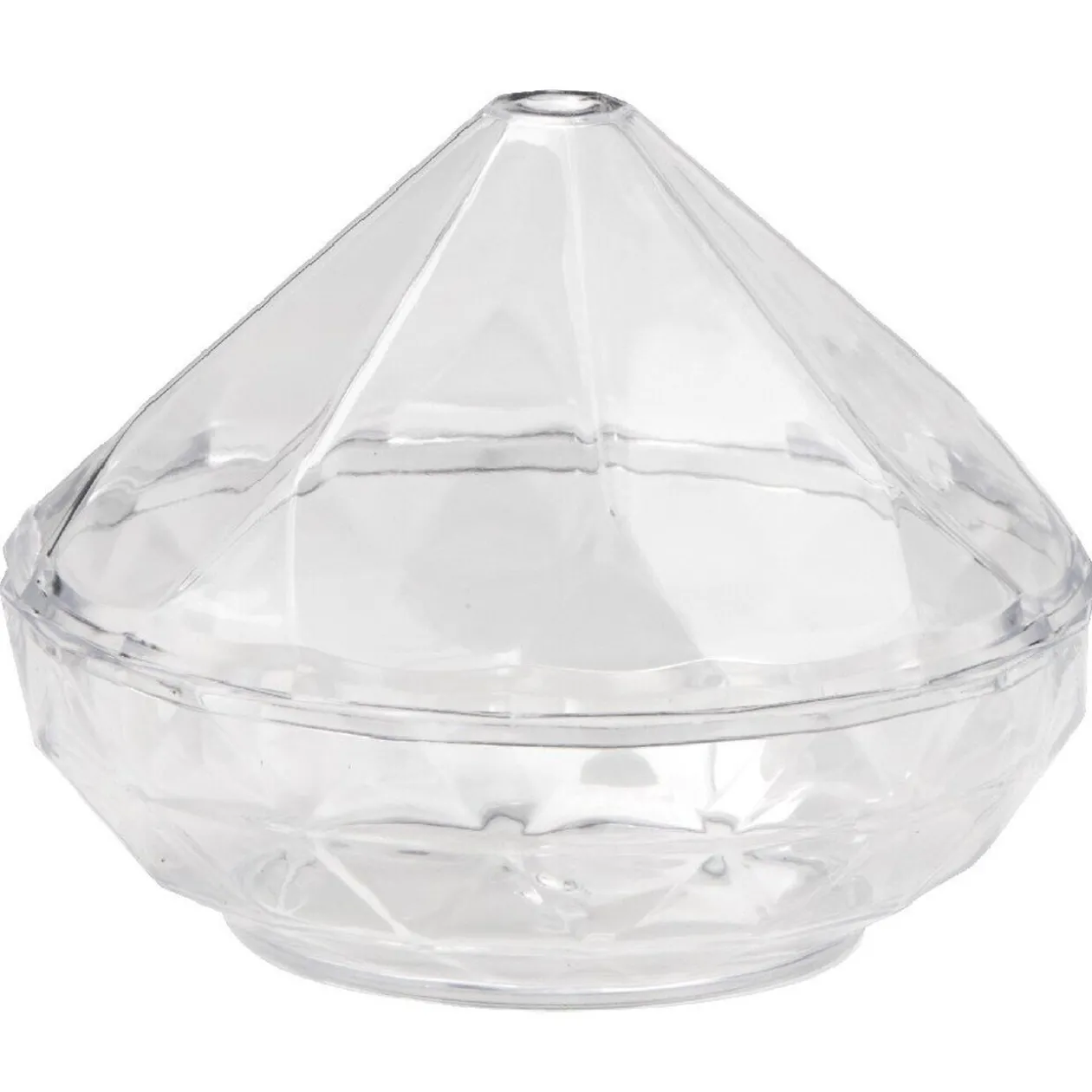 Verrine transparente forme diamant x12