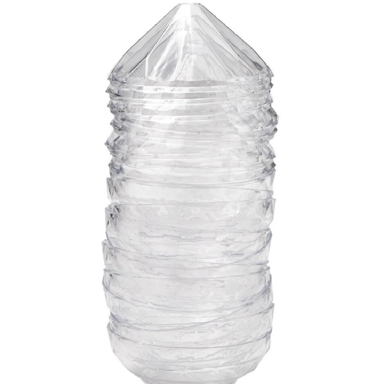 Verrine transparente forme diamant x12