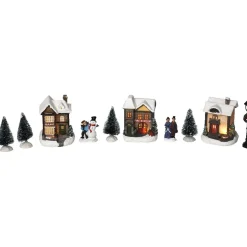 Village de Noël lumineux 10 pièces
