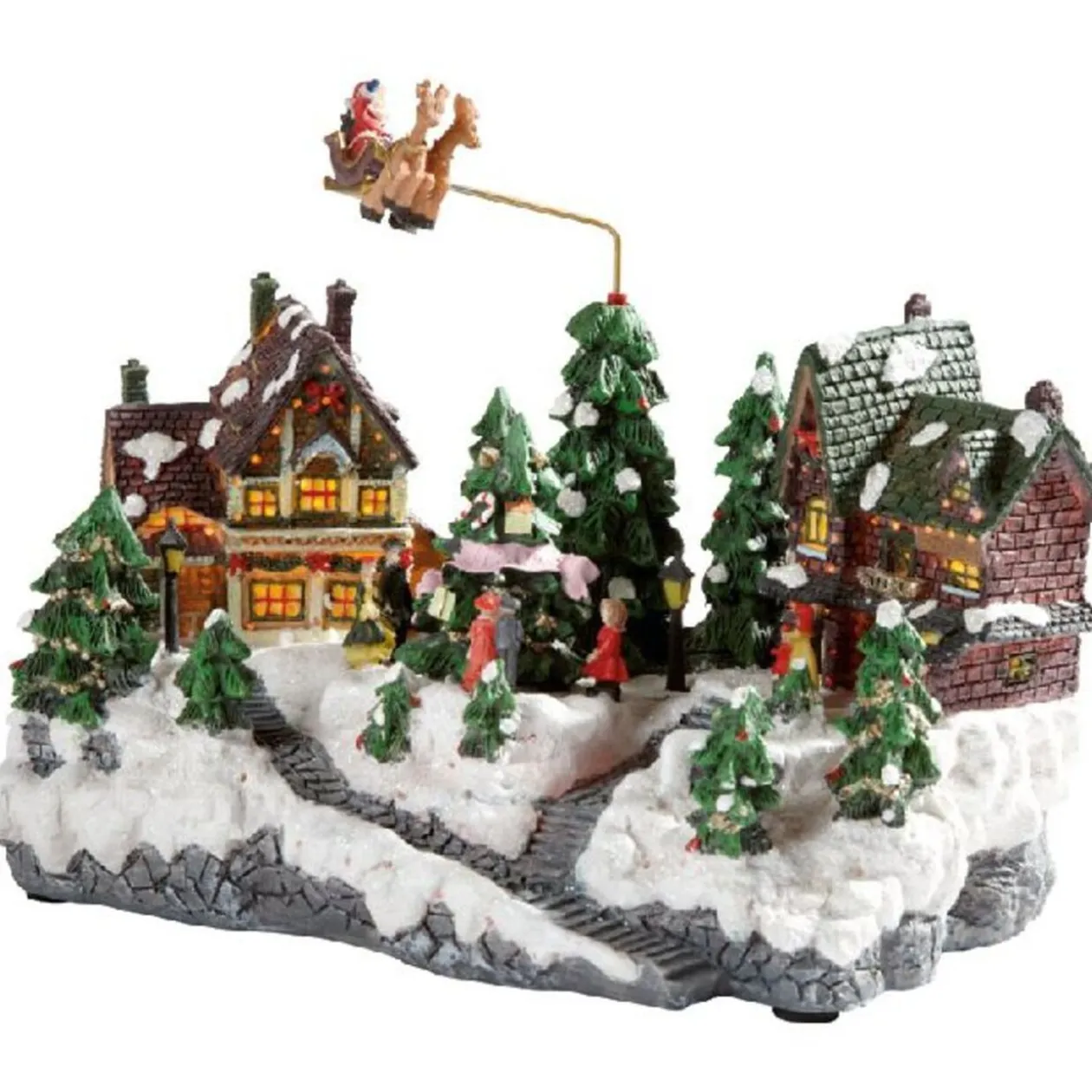 Village de Noël lumineux et musical