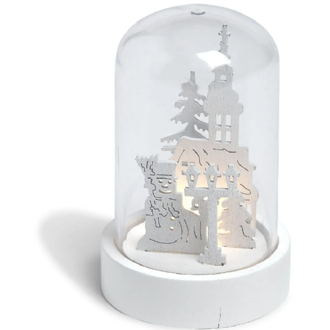 Village et clocher lumineux effet enneigé 1 LED